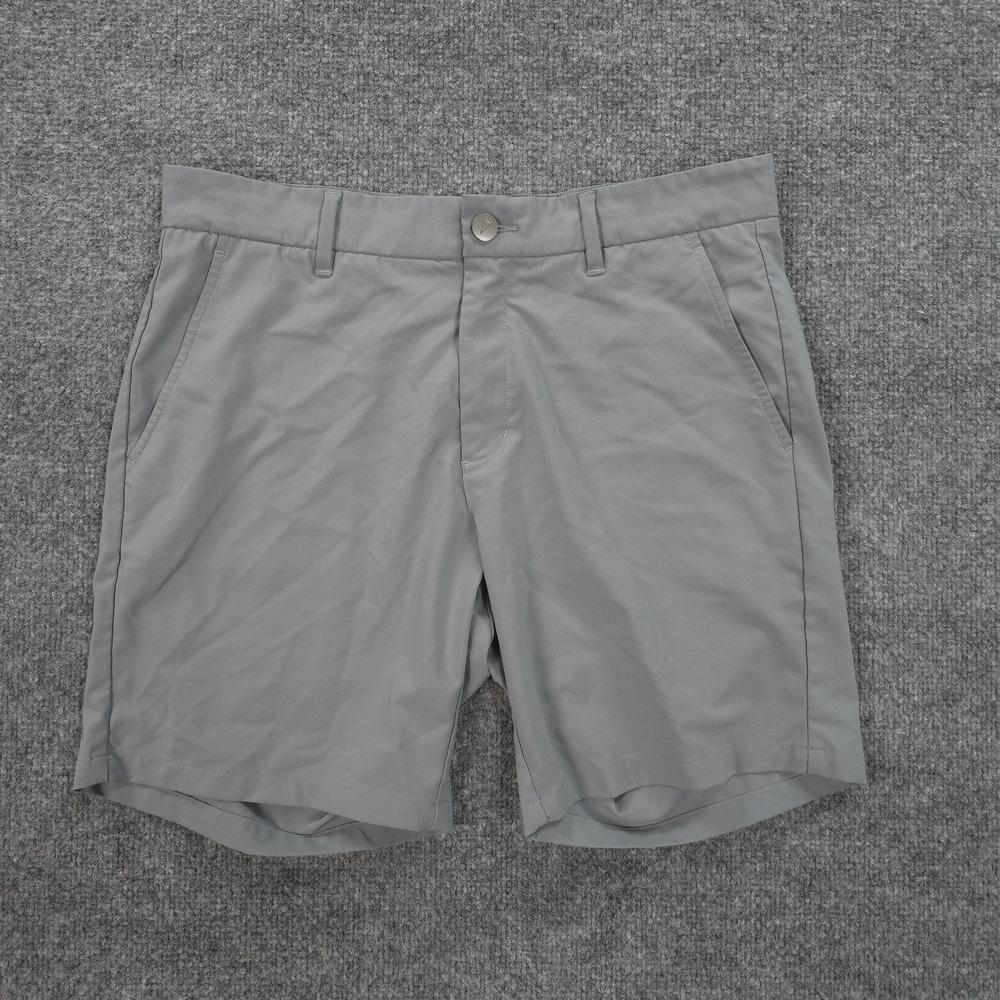 Men's Flat Front Performance Shorts - Gray